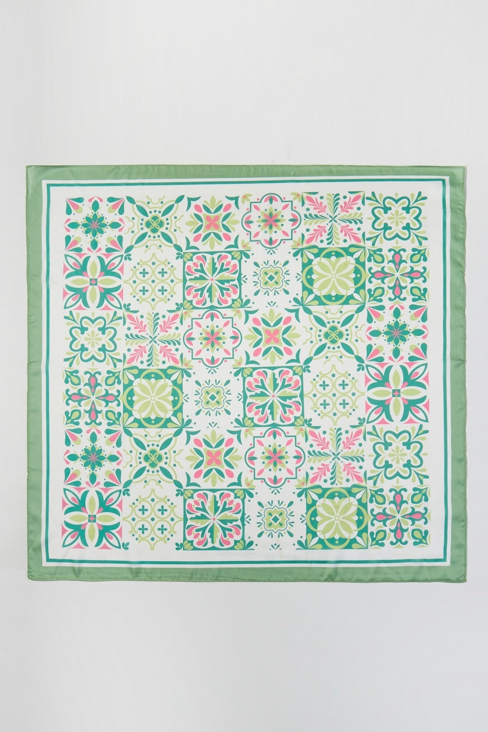 Garden Tile Mosaic Print Bandana