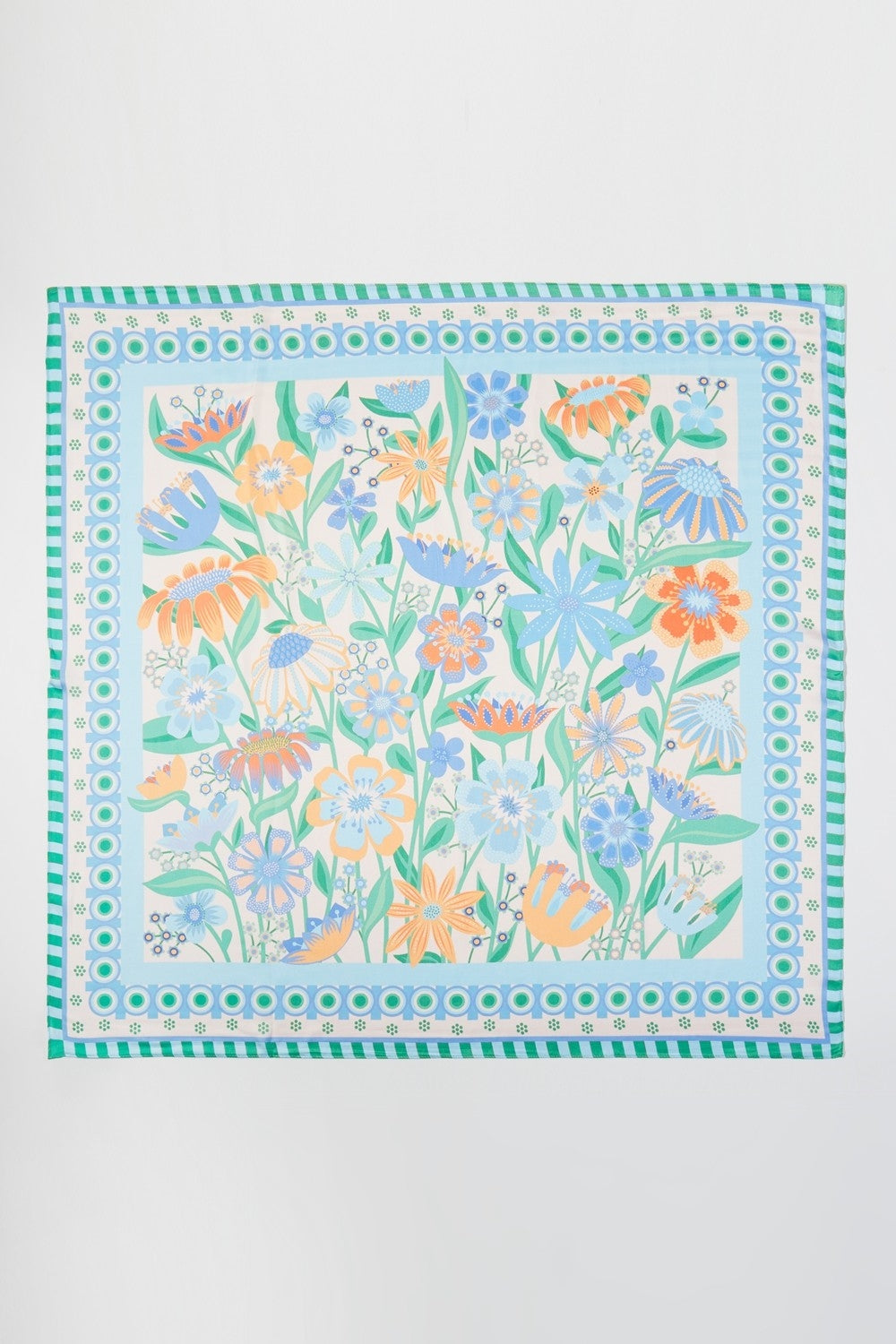 Retro Floral Print Bandana