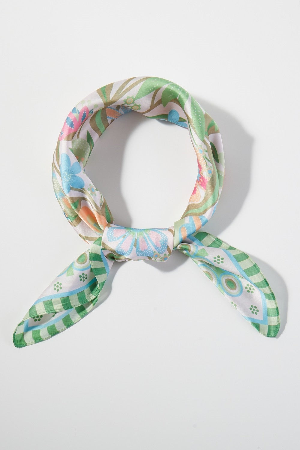 Retro Floral Print Bandana