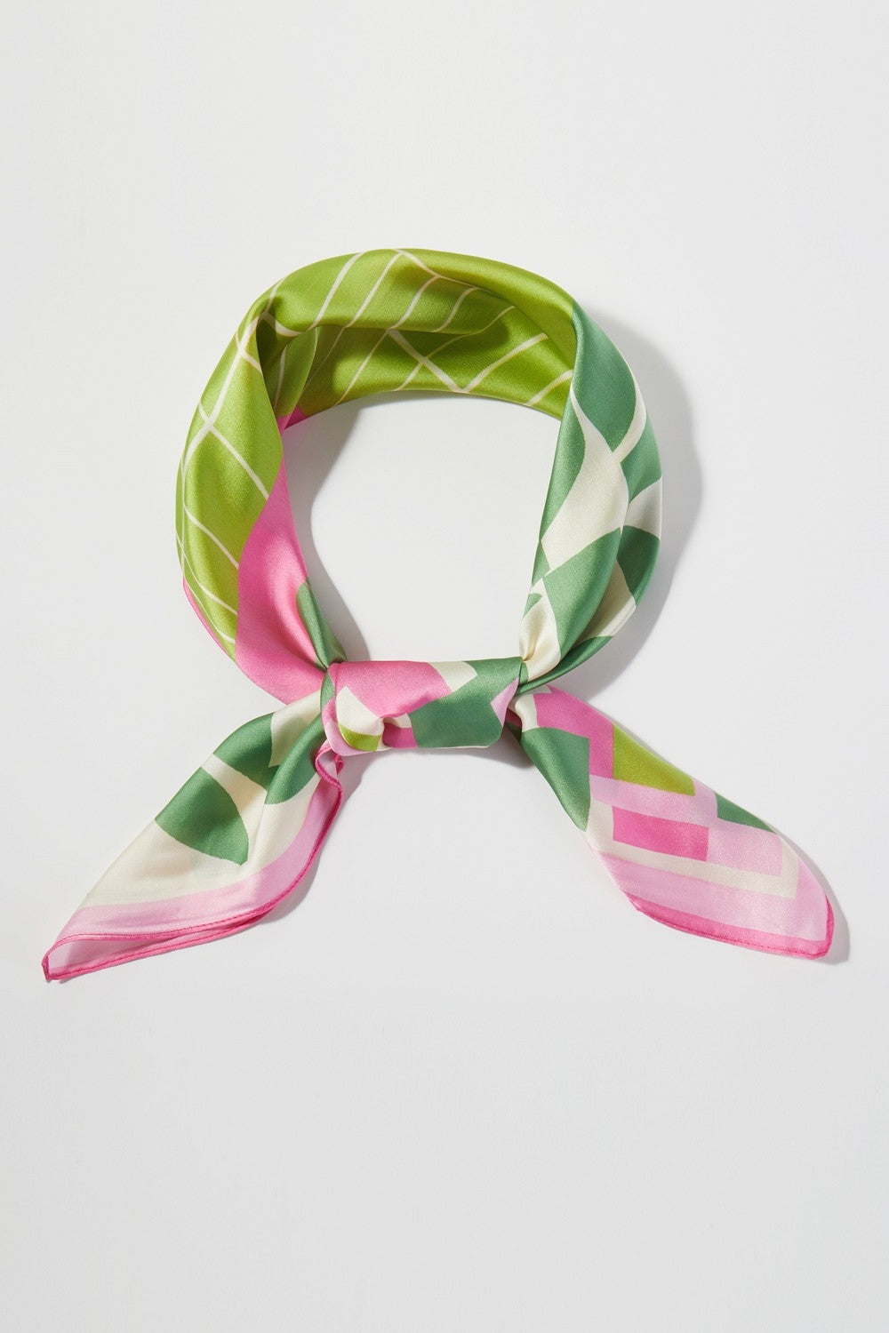 Geometric Color Block Print Bandana