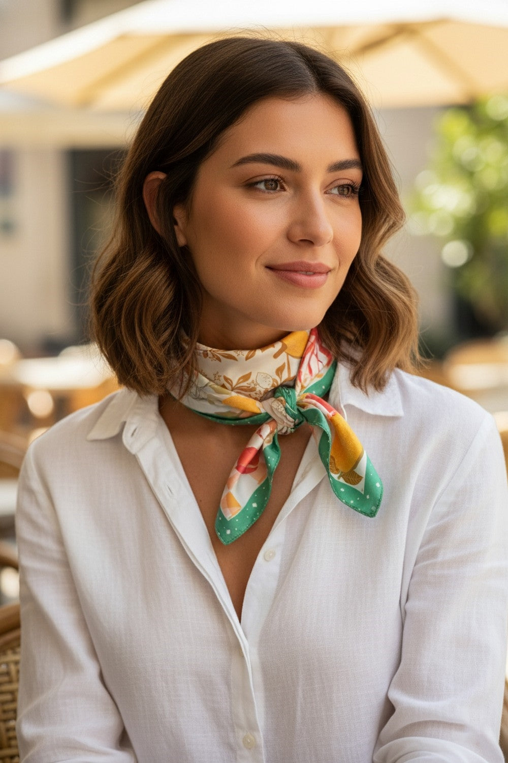 Seaside Feast Print Bandana
