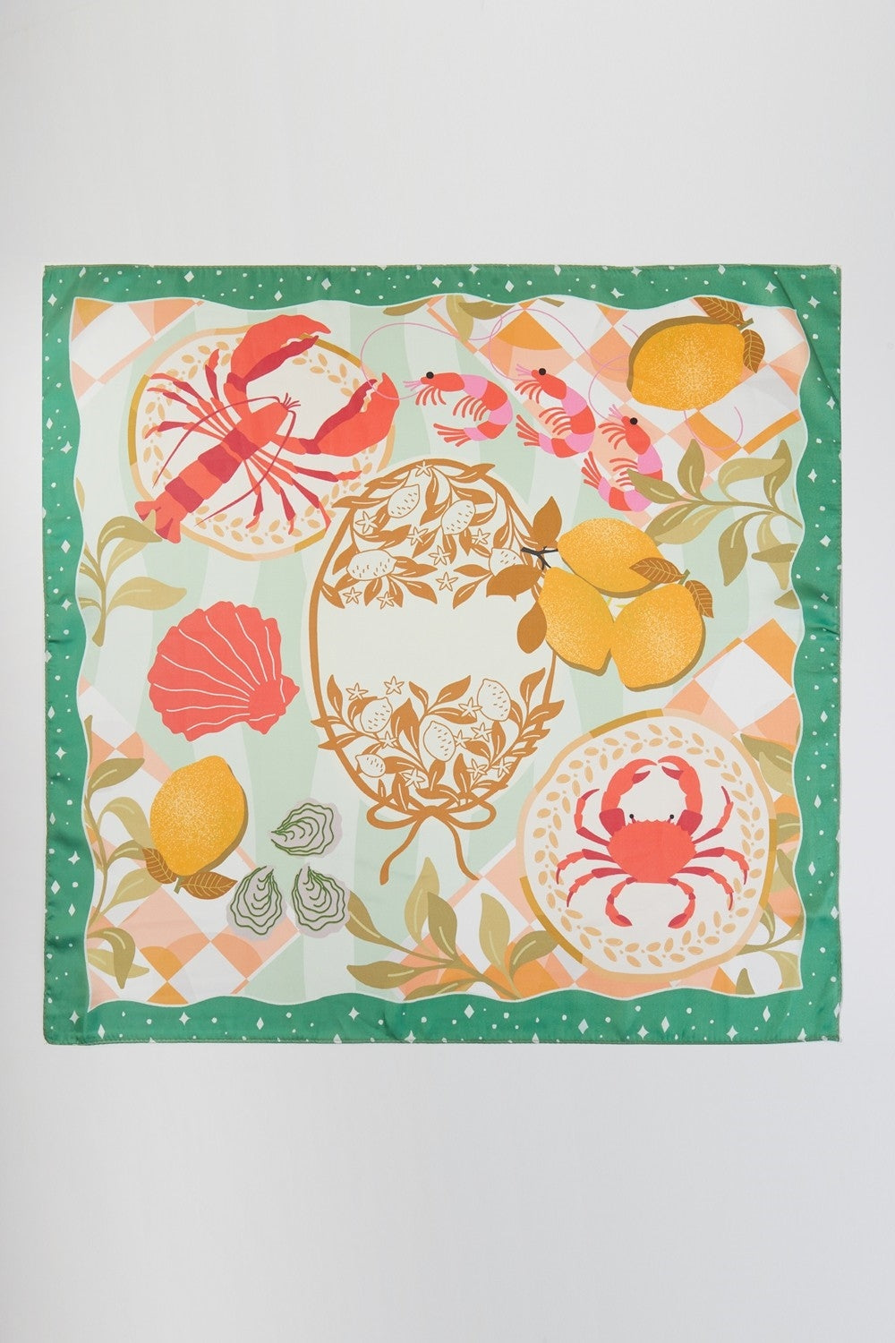 Seaside Feast Print Bandana