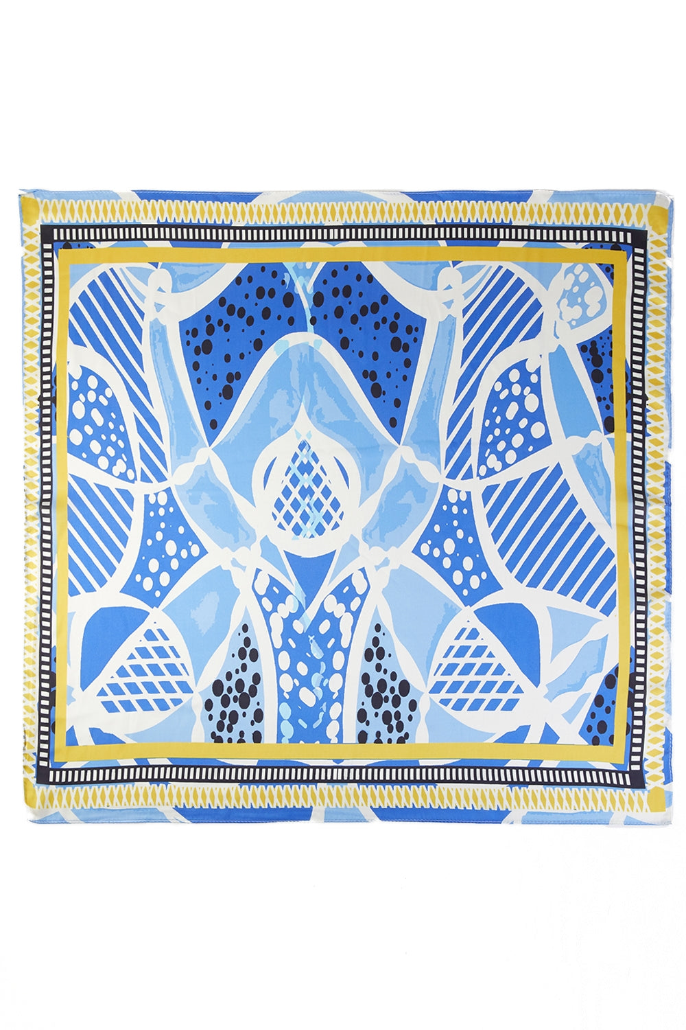 Abstract Geometric Print Square Scarf
