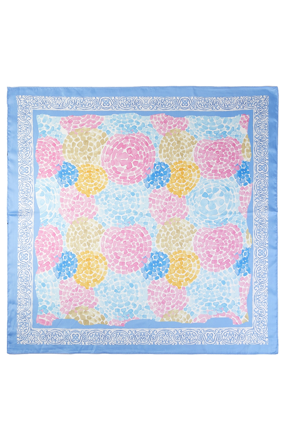 Circle Mosaic Print Square Scarf