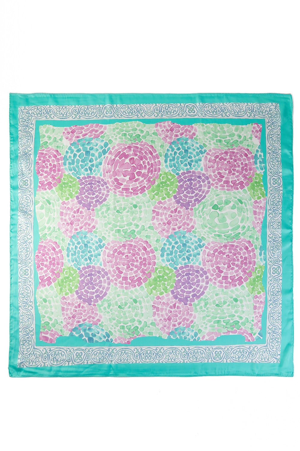 Circle Mosaic Print Square Scarf