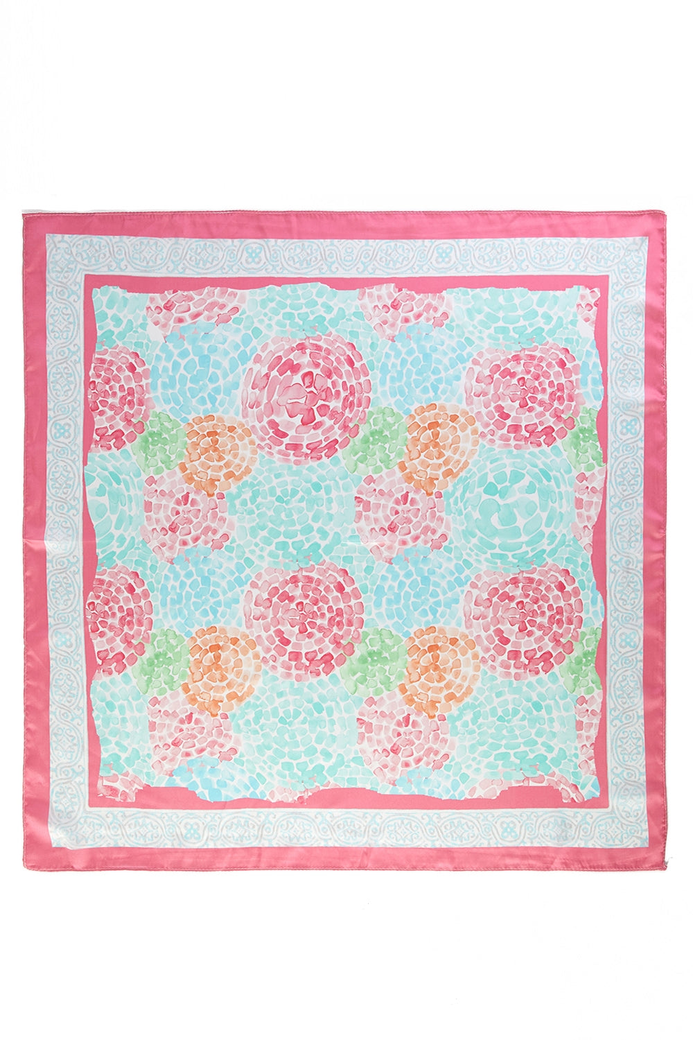 Circle Mosaic Print Square Scarf
