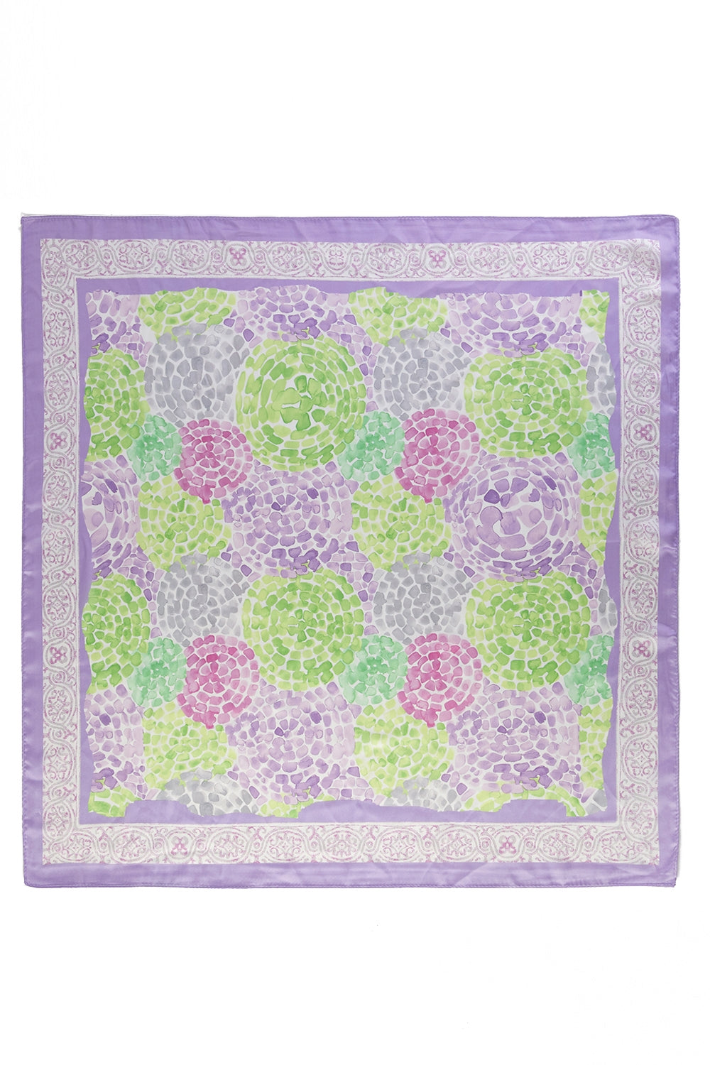 Circle Mosaic Print Square Scarf