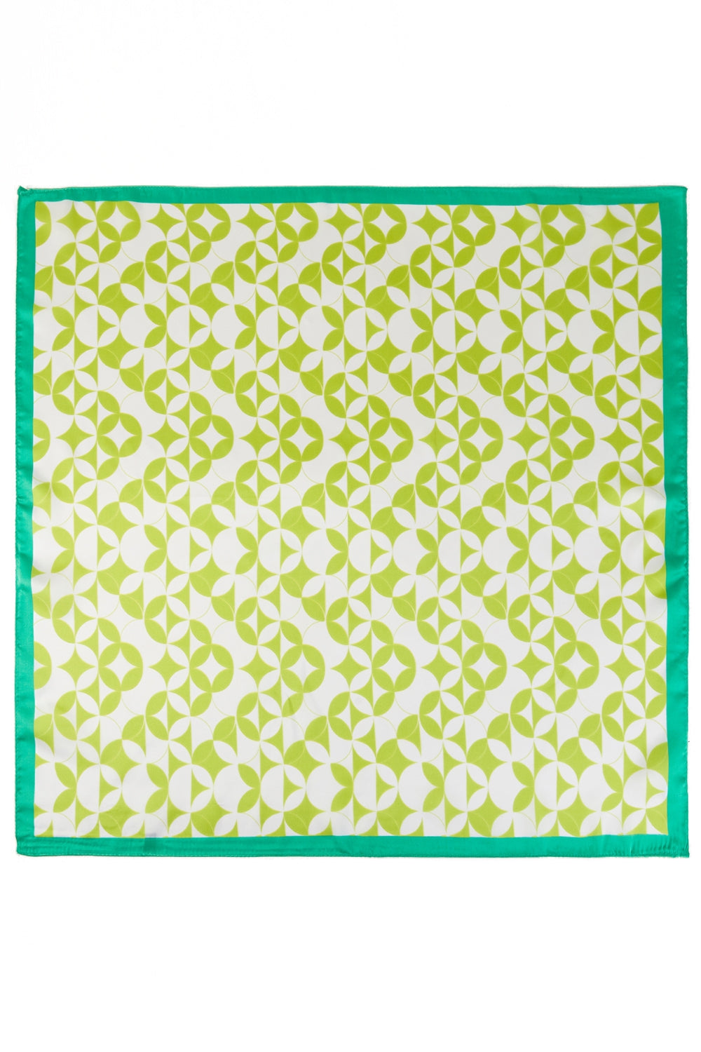 Geometric Starburst Print Square Scarf