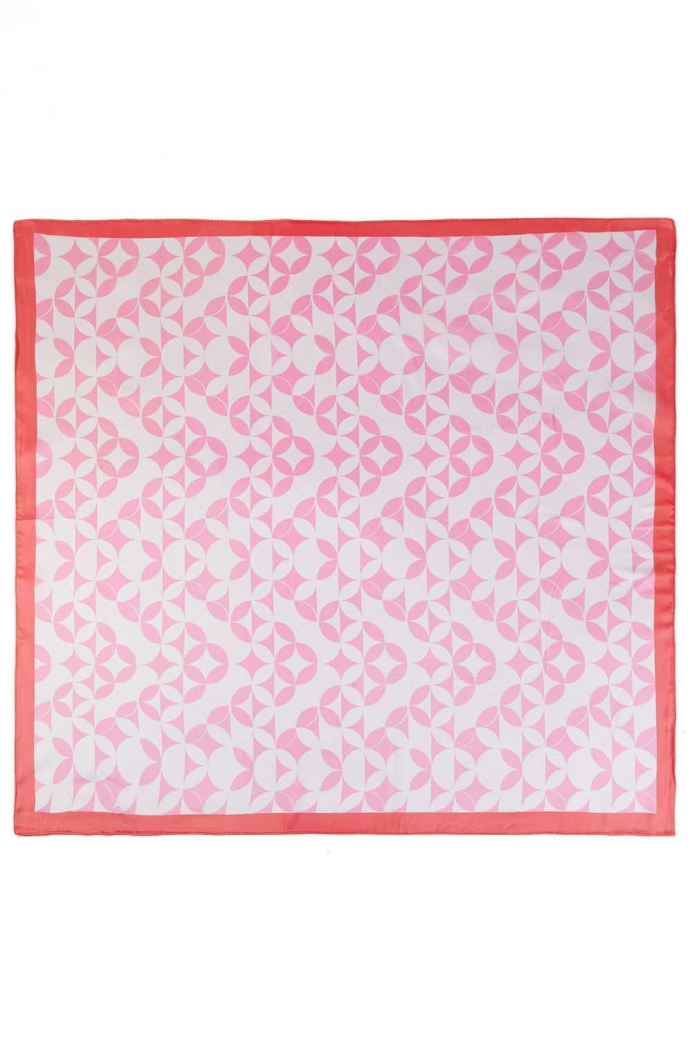 Geometric Starburst Print Square Scarf