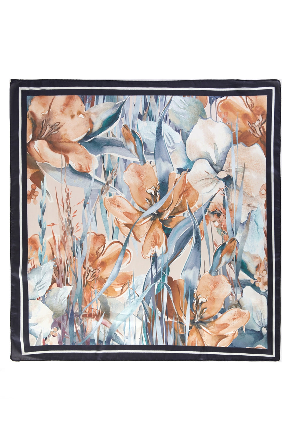 Watercolor Tulip Meadow Print Bandana