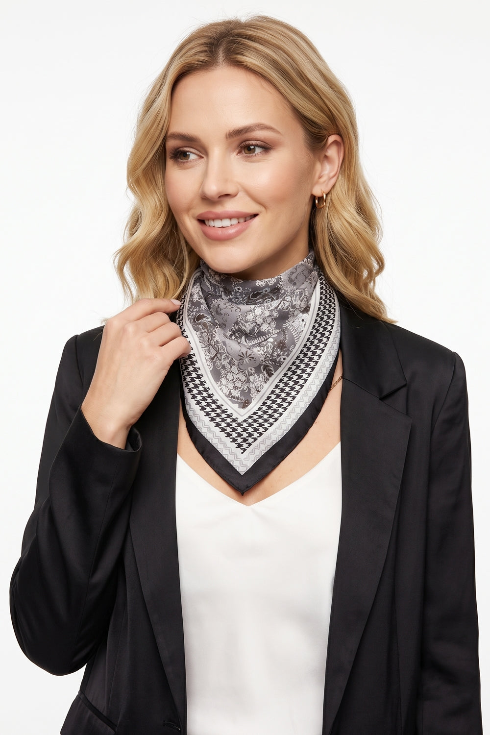 Paisley & Houndstooth Print Bandana