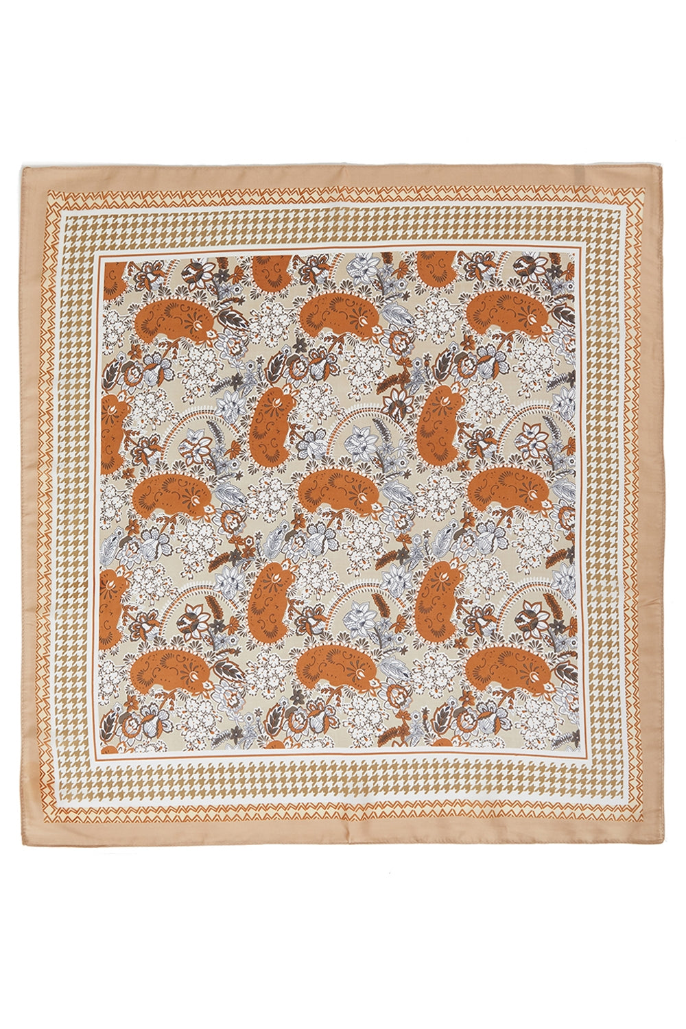 Paisley & Houndstooth Print Bandana
