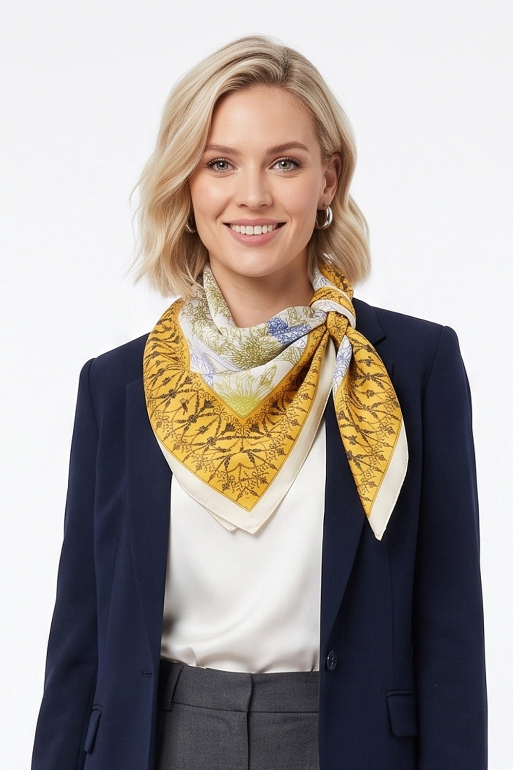 Botanical Drawing Flowers Print Bandana