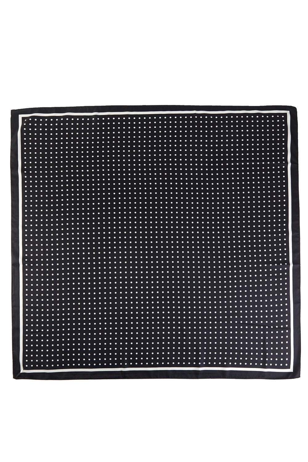 Polka Dot Silk Feel Square Scarf