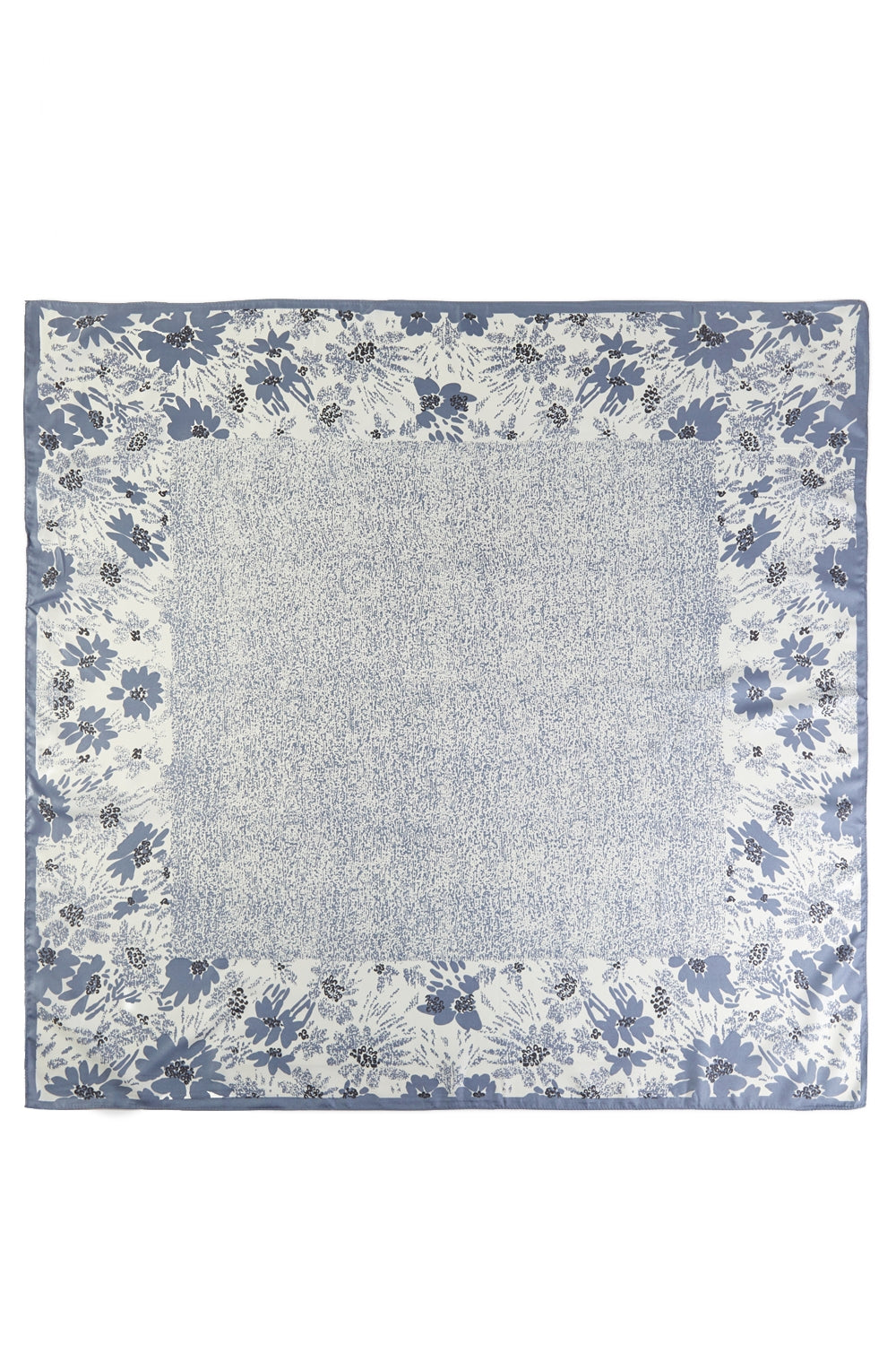 Vintage Floral Silk Feel Square Scarf