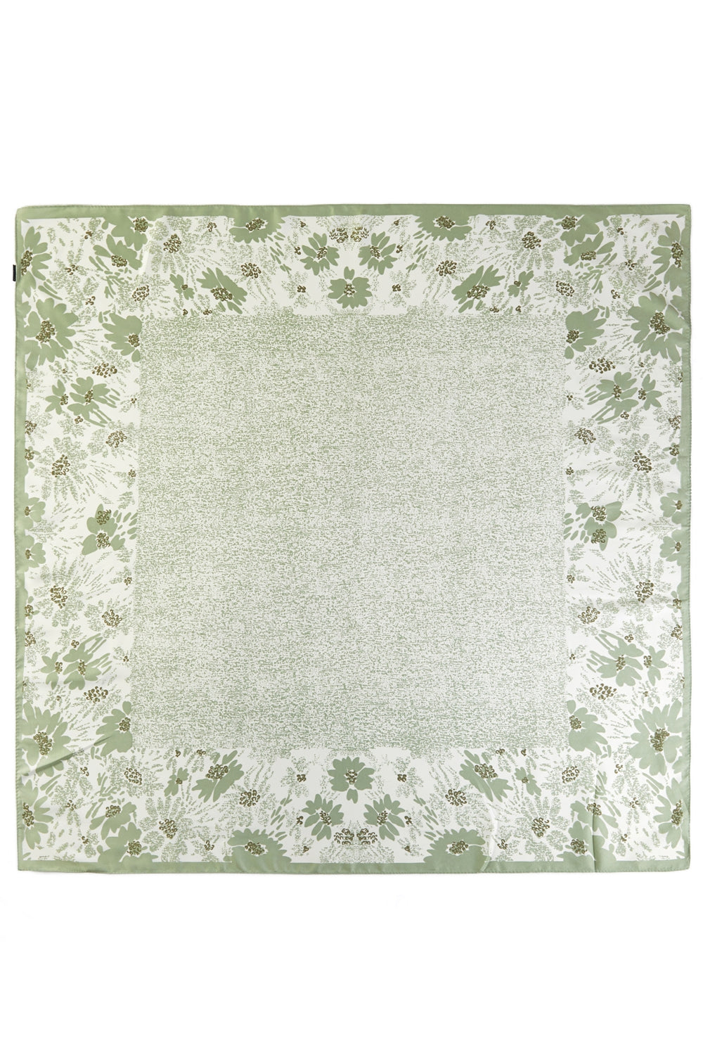 Vintage Floral Silk Feel Square Scarf