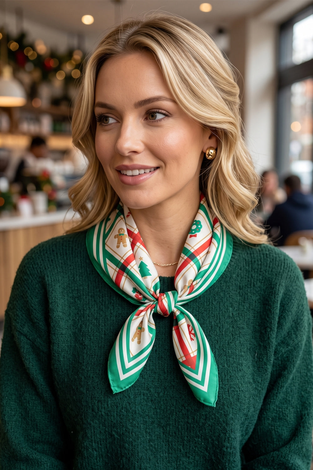 Christmas Santa Print Bandana