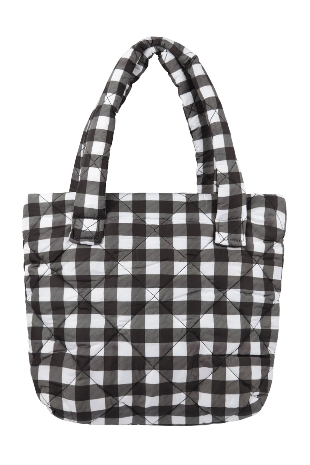 Buffalo Plaid Padded Tote Bag