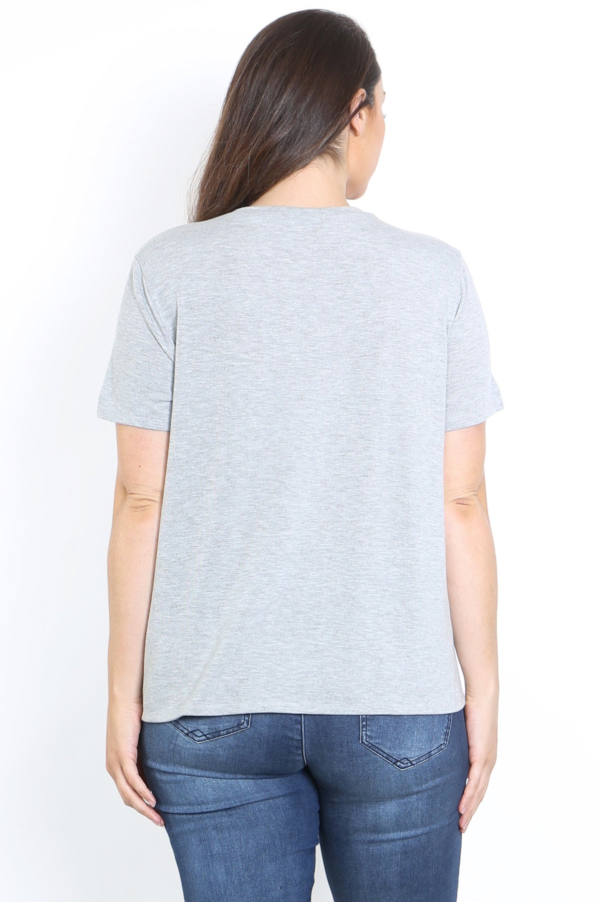 Plus Size Graphic Print "Good Times Makes Yourself Happy" Top