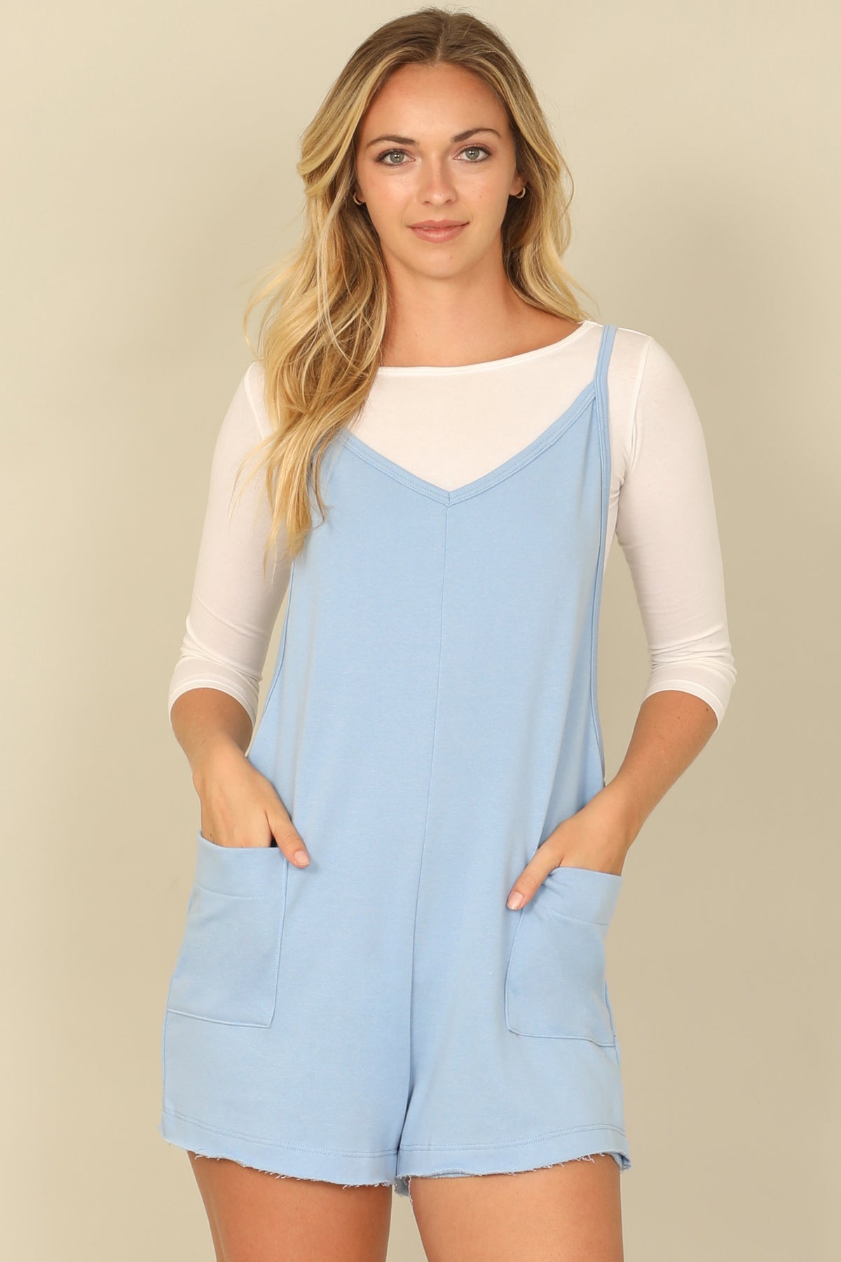 Spaghetti Strap Side Pocket Romper