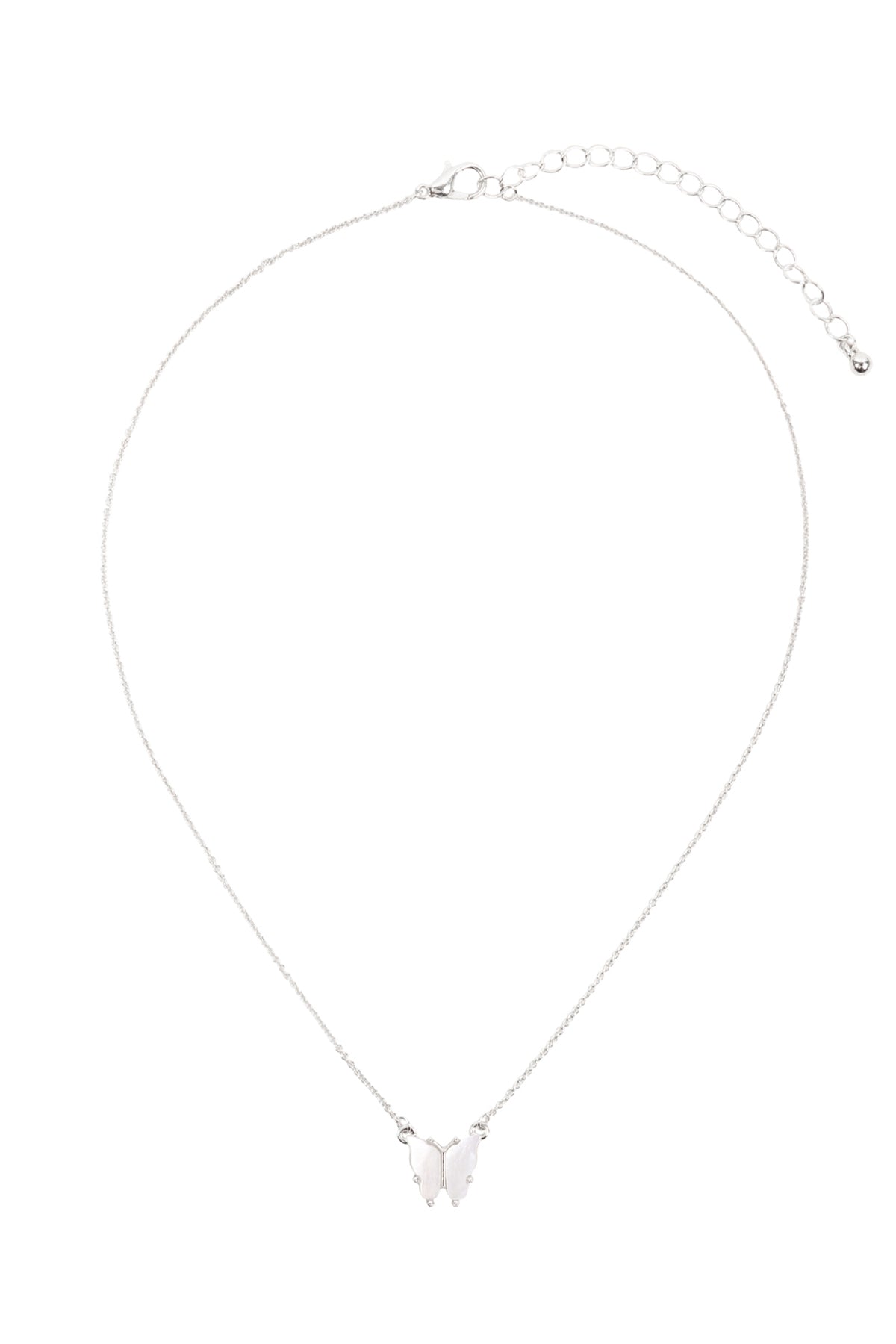 Natural Mop Butterfly Pendant Necklace