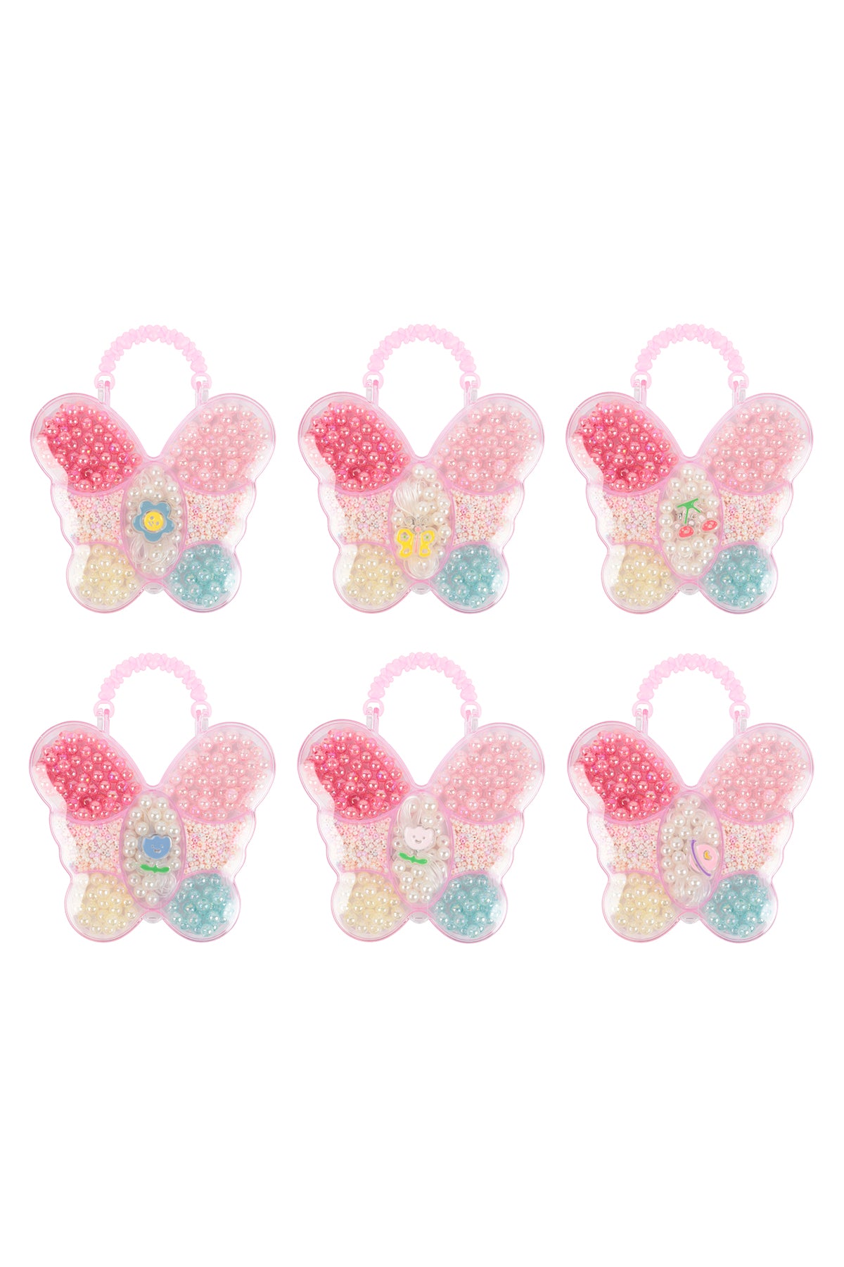 DIY Butterfly Necklace or Bracelet Pearl Beads Hancrafted Toy Jewelry