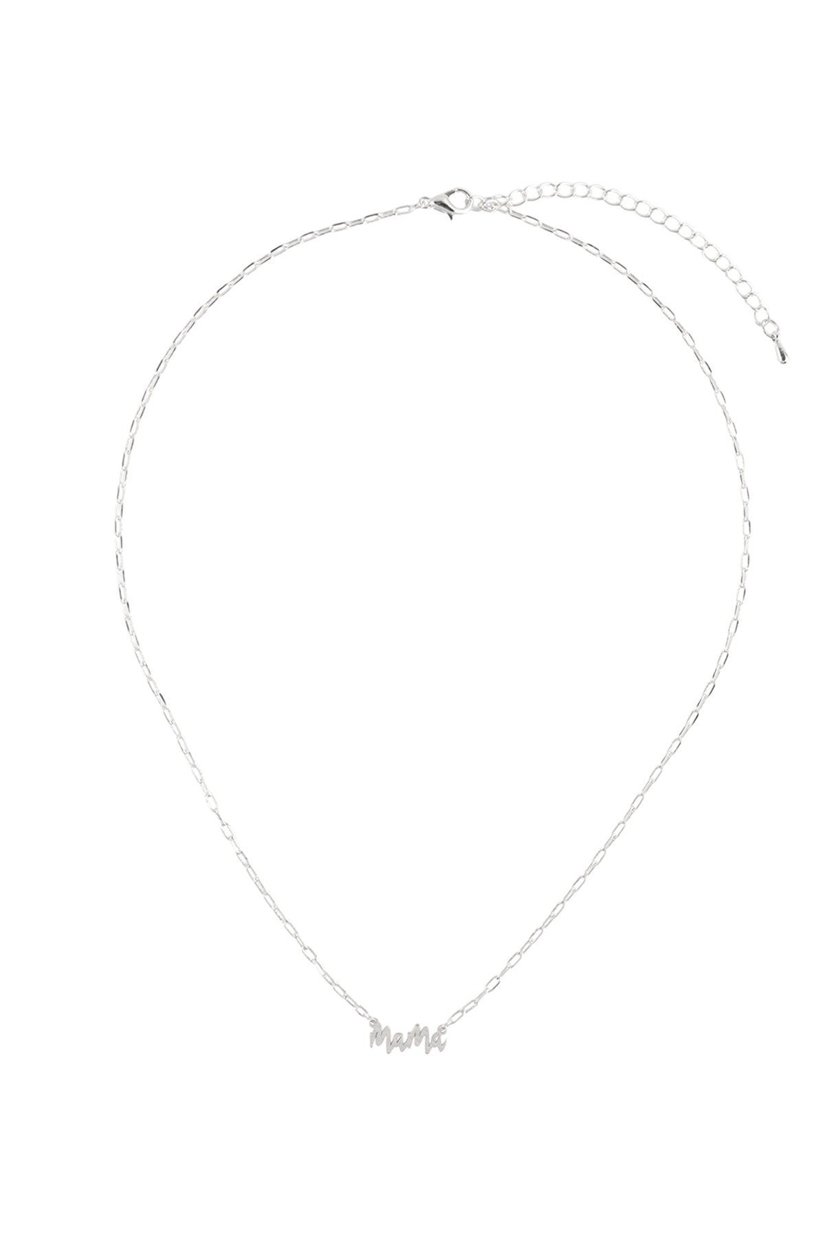 "Mama" Personalize Letter Pendant Brass Chain Necklace