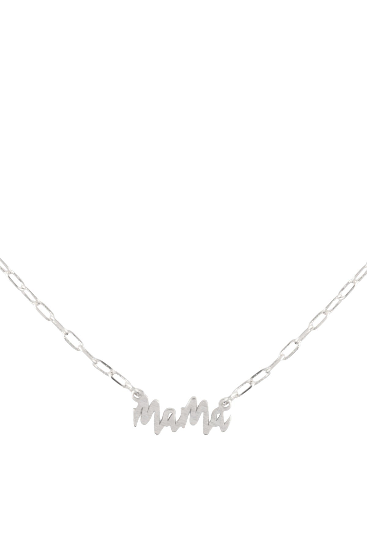 "Mama" Personalize Letter Pendant Brass Chain Necklace