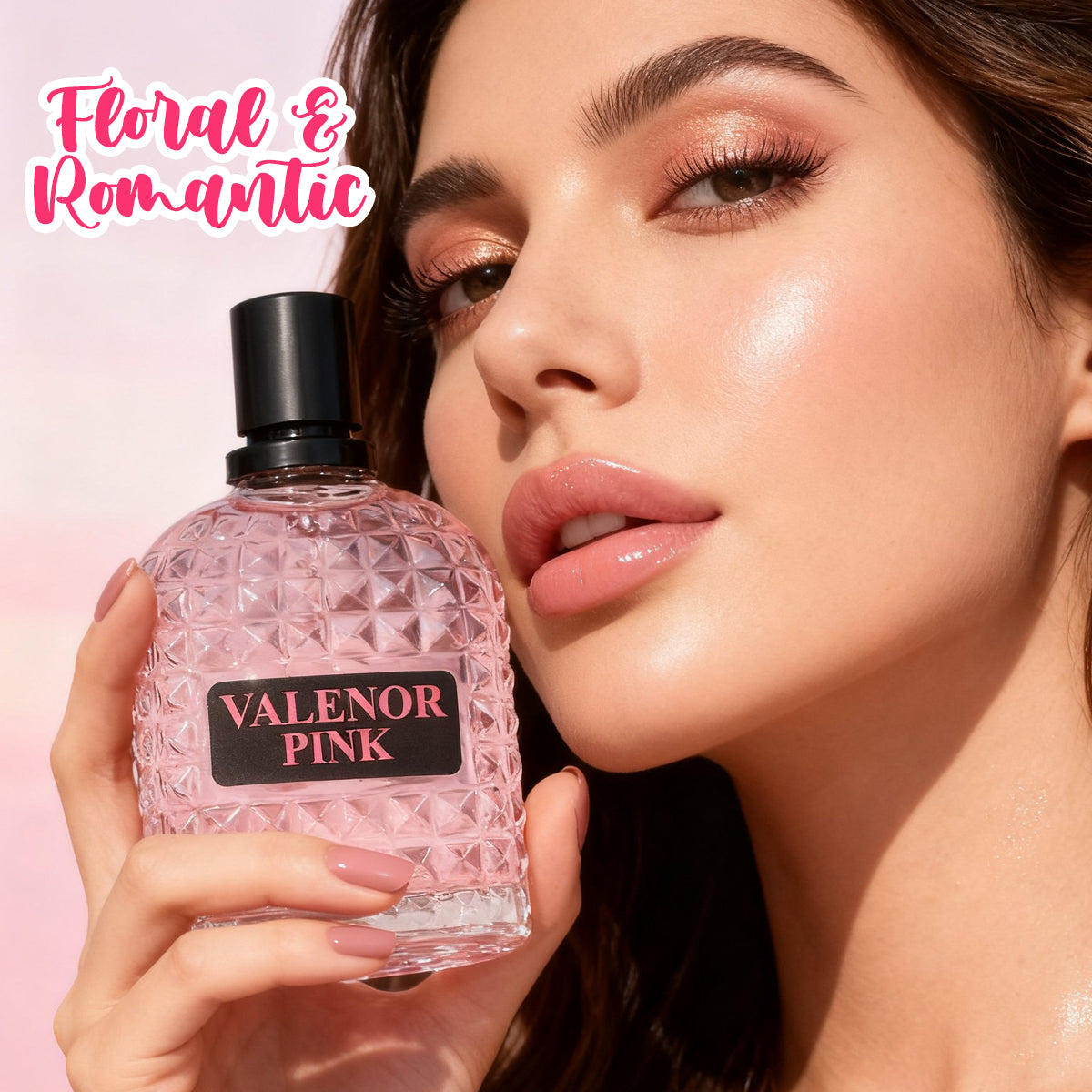 Valenor Pink Spray Perfume Eau De Parfum For Women - 100ML/3.3FL.OZ./3PCS