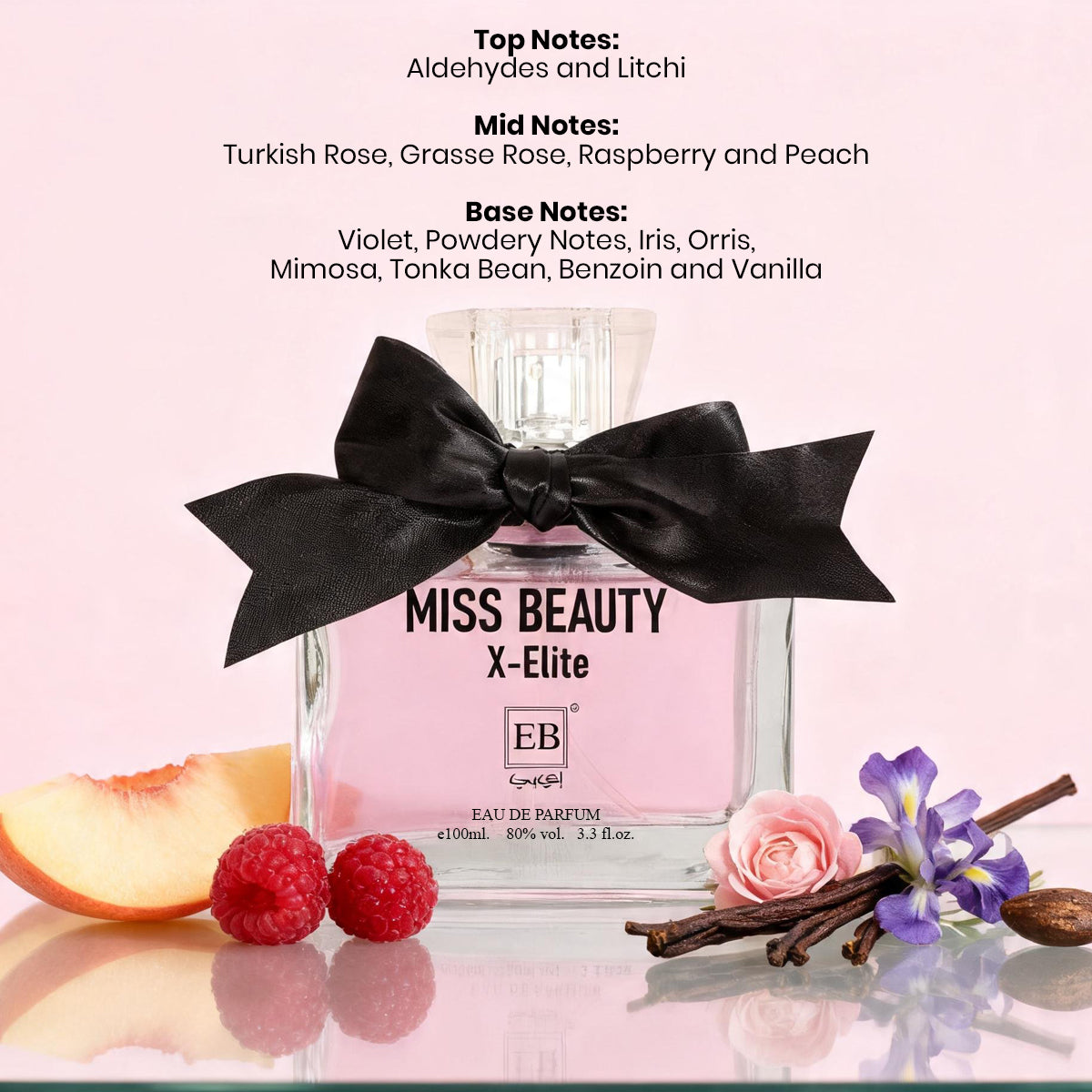 Miss Beauty X Elite Spray Perfume Eau De Parfum For Women - 100ML/3.3FL.OZ./3PCS