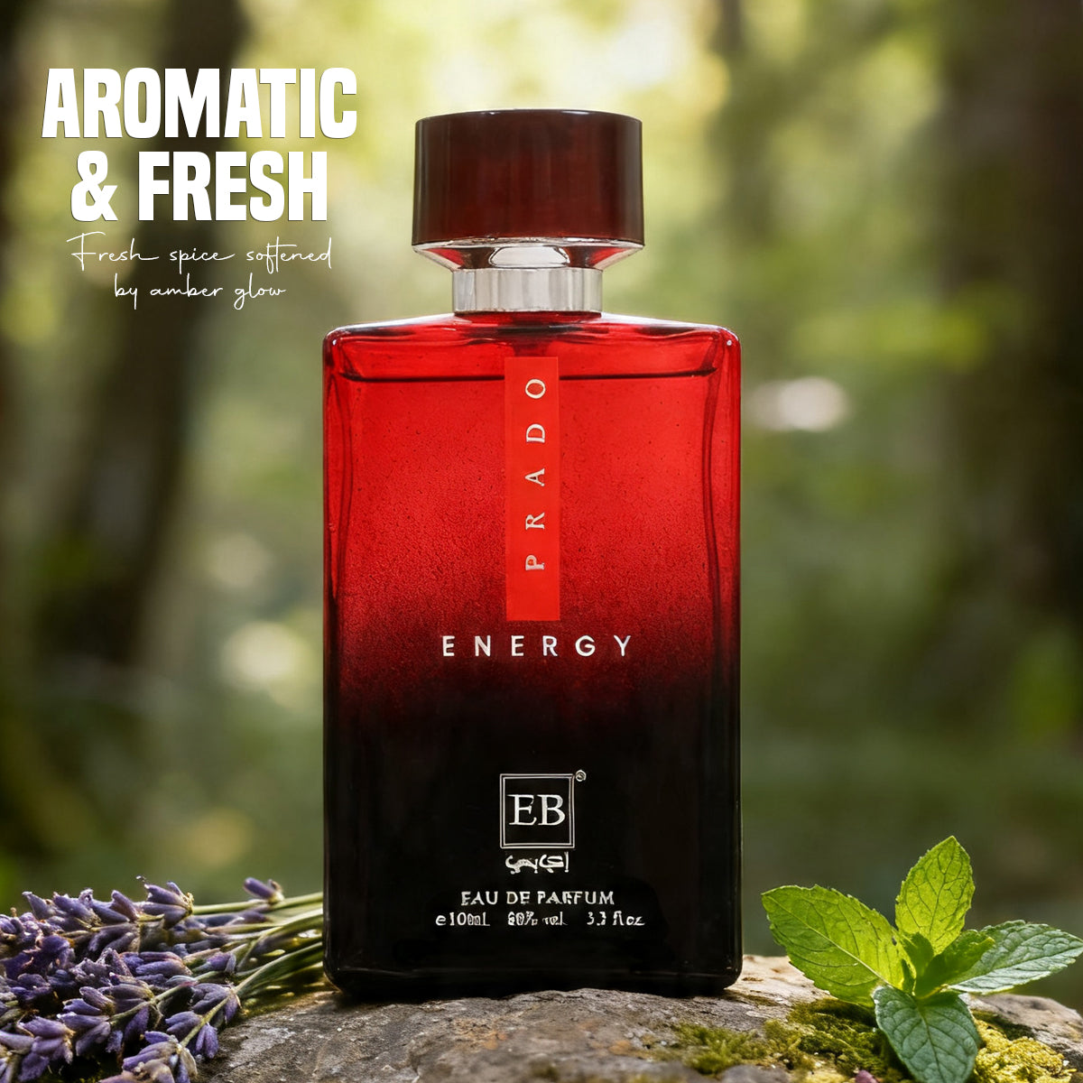 Prado Energy Spray Perfume Eau De Parfum For Men - 100ML/3.3FL.OZ./3PCS