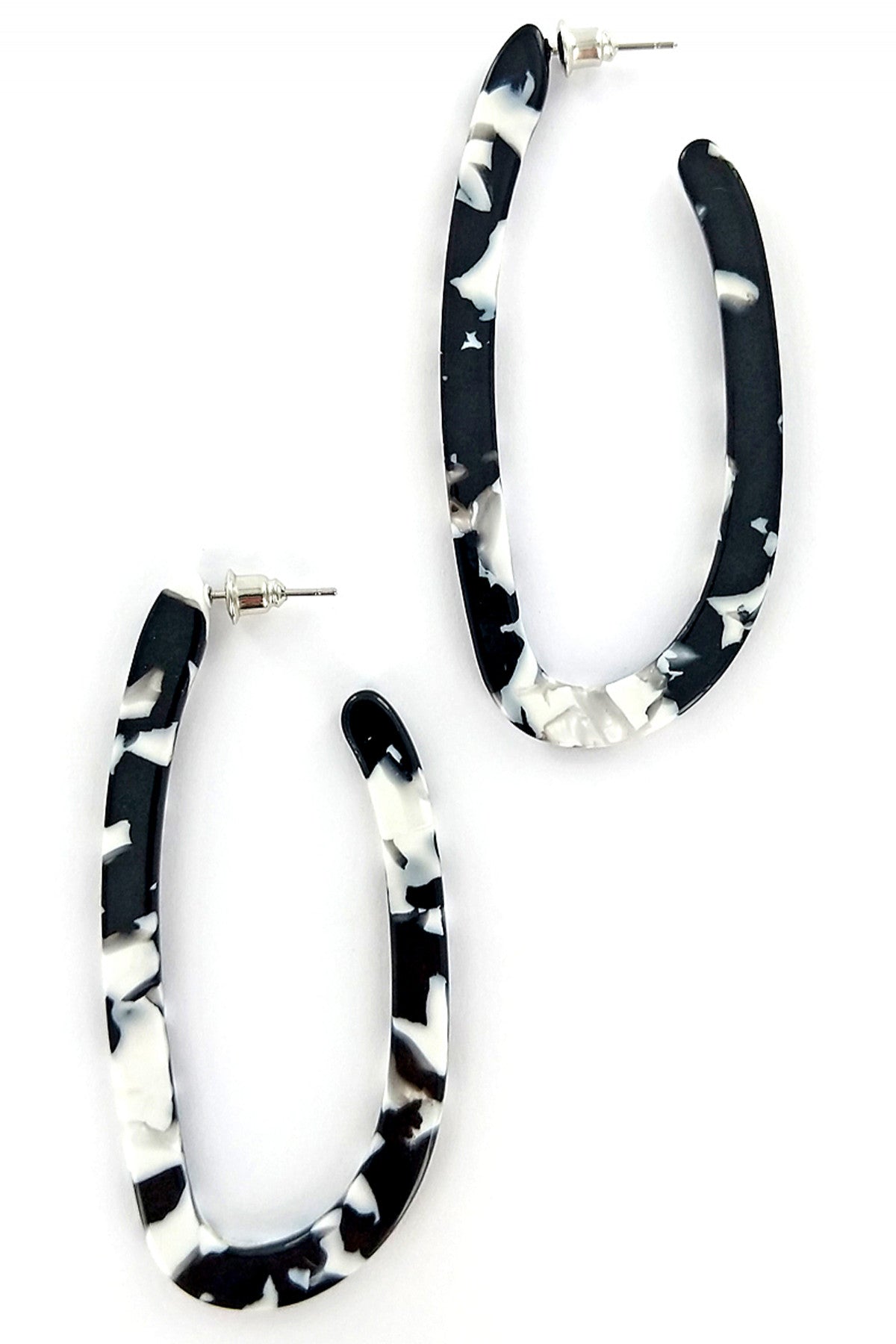 Resin Hoop Earrings