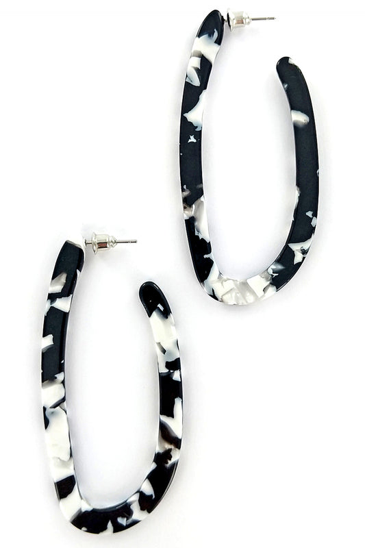 Resin Hoop Earrings