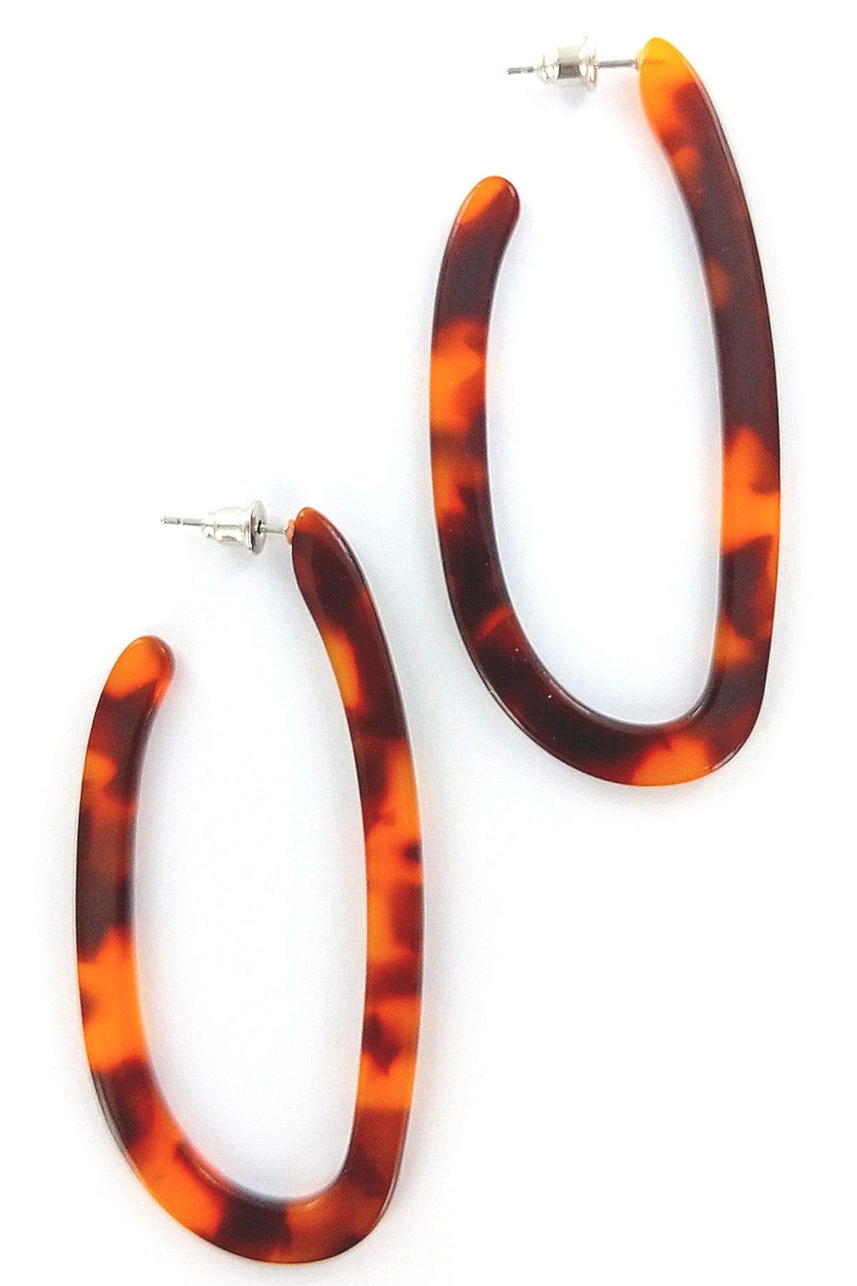 Resin Hoop Earrings