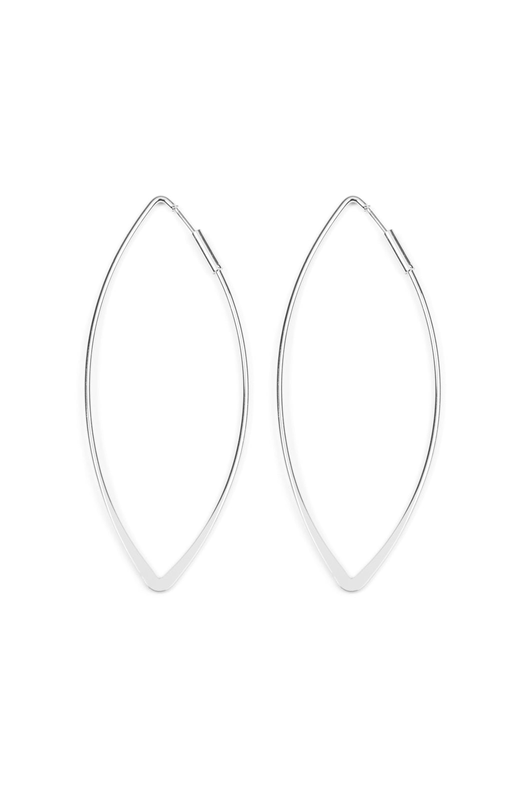 Long Teardrop Cutout Threader Earrings