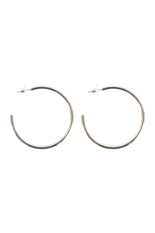 Elegant Hoop Post Earrings