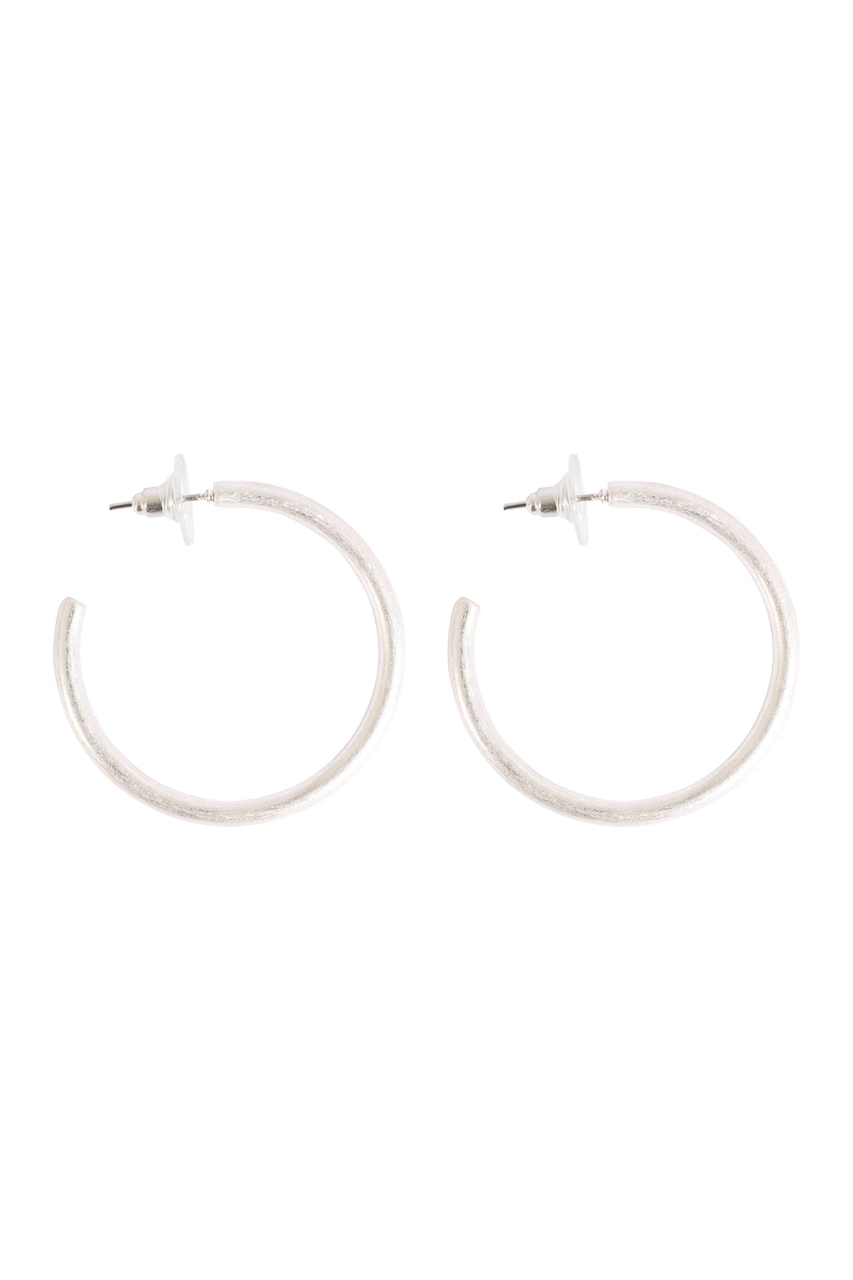 Elegant Hoop Post Earrings