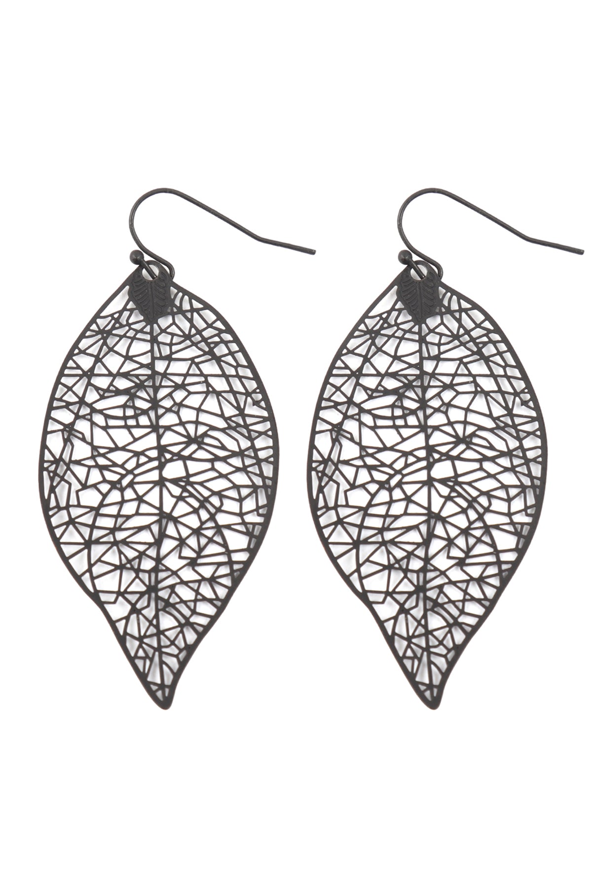 Leaf Filigree Dangling Earrings