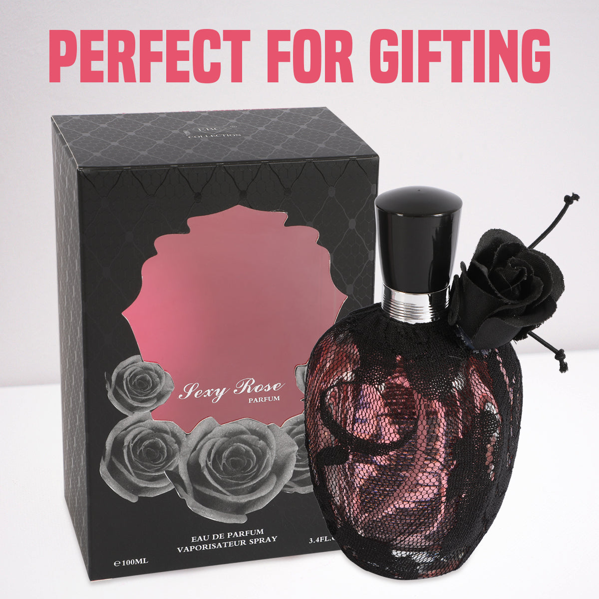 Sexy Rose Black Spray Perfume Eau De Parfum For Women - 100ML/3.4 FL.OZ