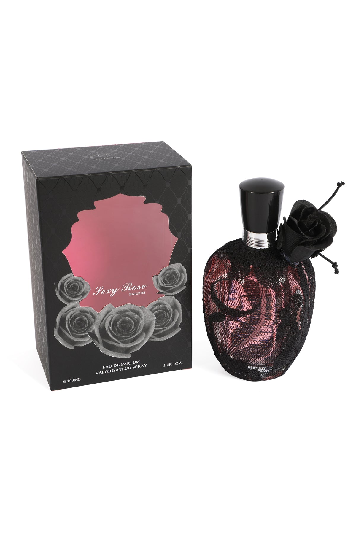 Sexy Rose Black Spray Perfume Eau De Parfum For Women - 100ML/3.4 FL.OZ
