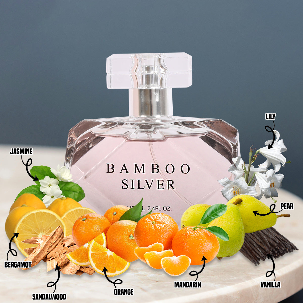Bamboo Silver Spray Perfume Eau De Parfum For Women - 100ML/3.4 FL.OZ