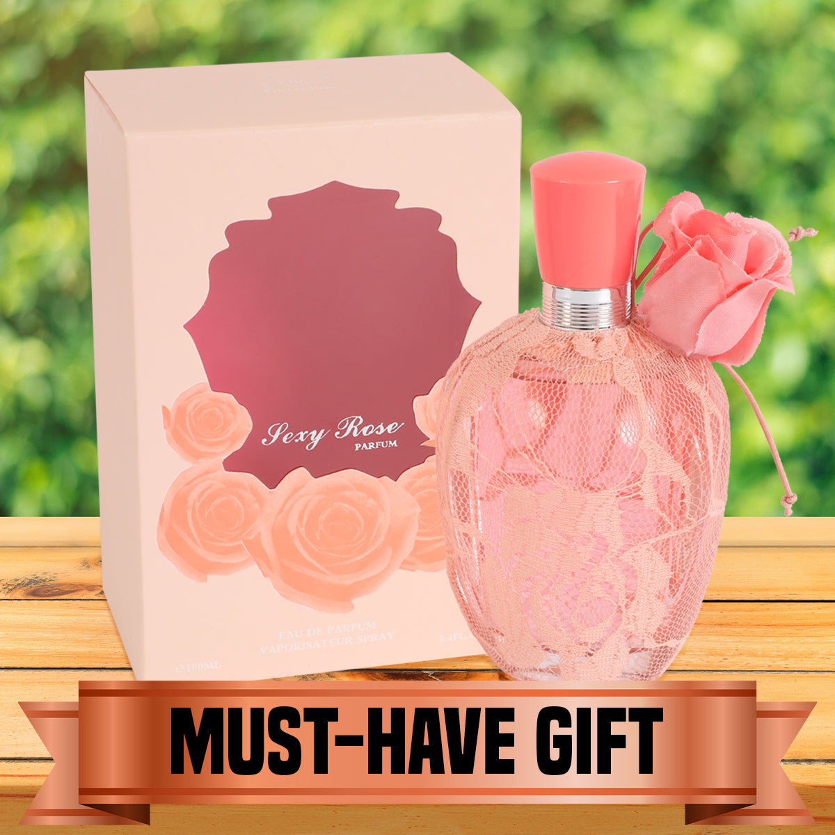 Sexy Rose Pink Spray Perfume Eau De Parfum For Women - 100ML/3.4 FL.OZ.