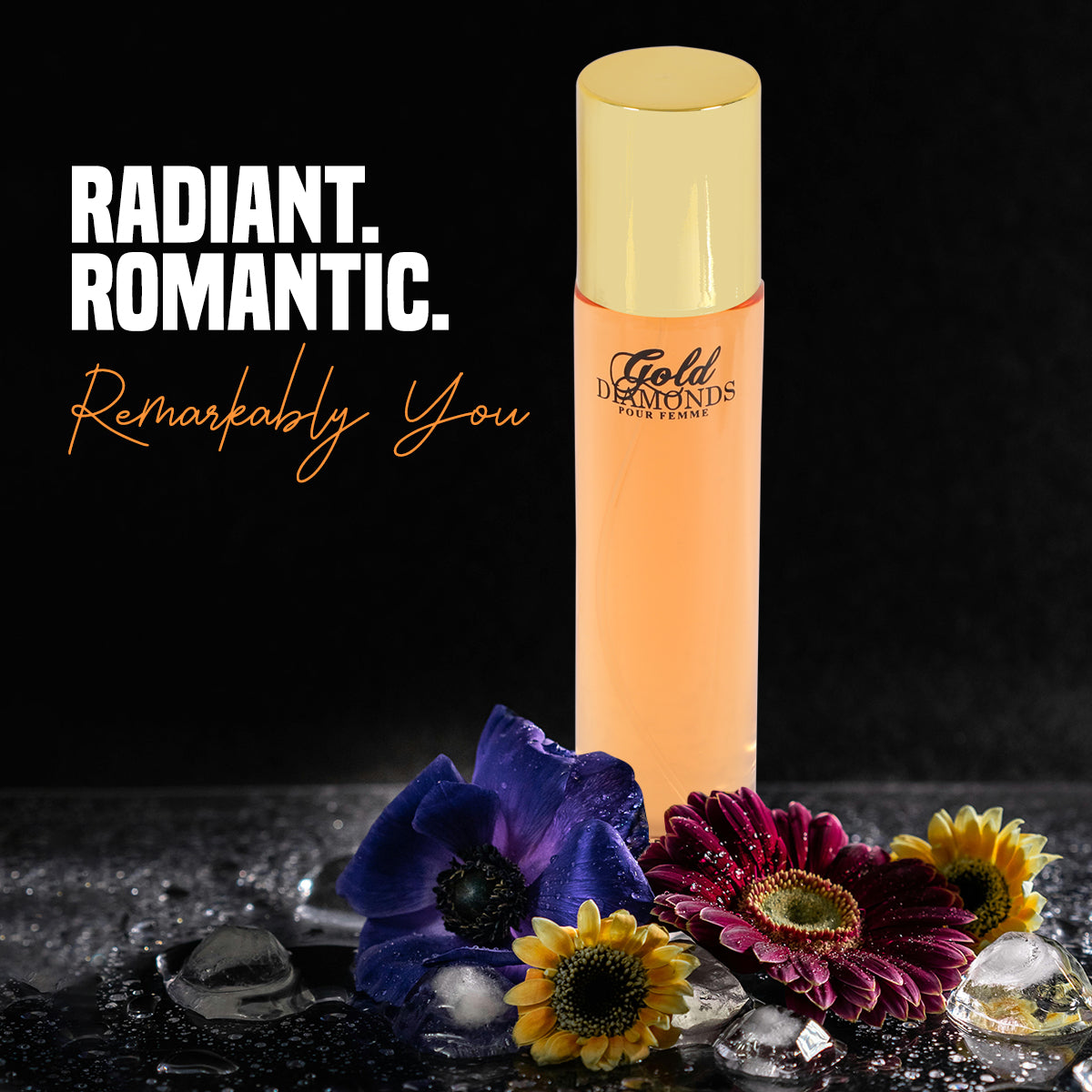 Gold Diamond Spray Perfume Eau De Parfum For Women - 100ML/3.4 FL.OZ.