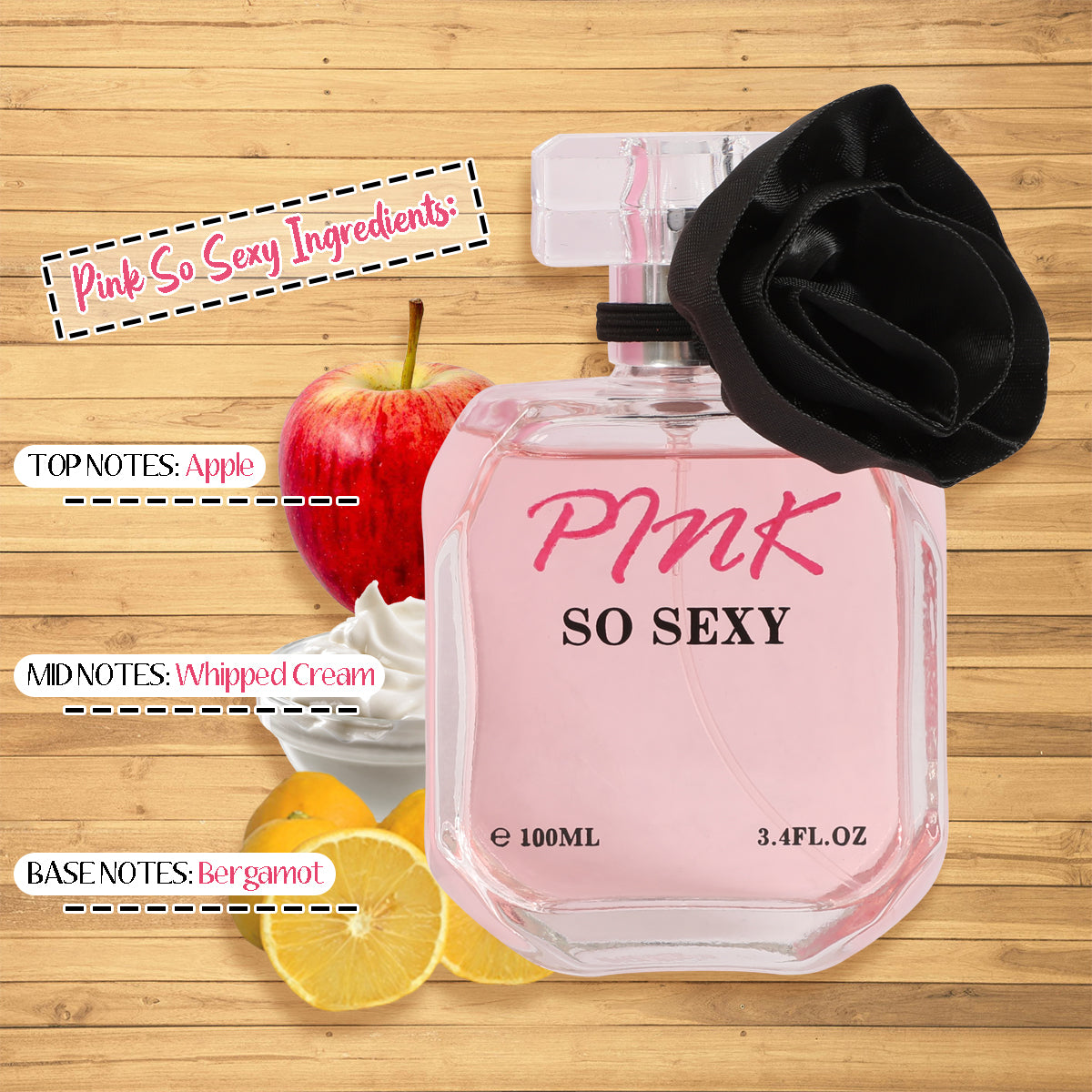 Pink So Sexy Spray Perfume Eau De Parfum For Women - 100ML/3.4 FL.OZ.