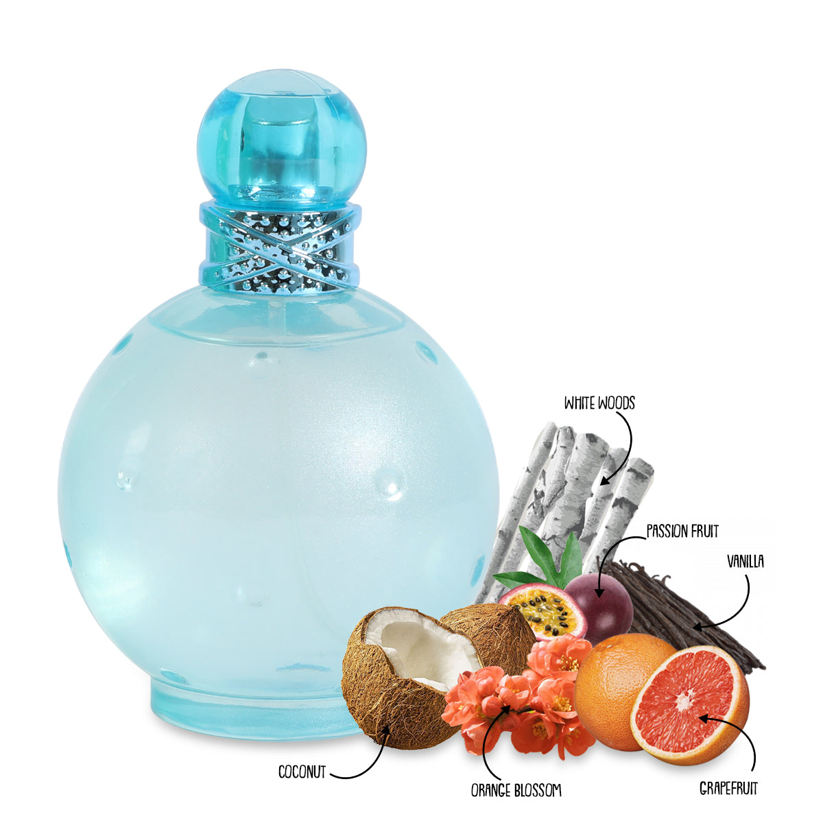 Beautiful Beach Spray Perfume Eau De Parfum For Women - 100ML/3.4 FL.OZ./3PCS