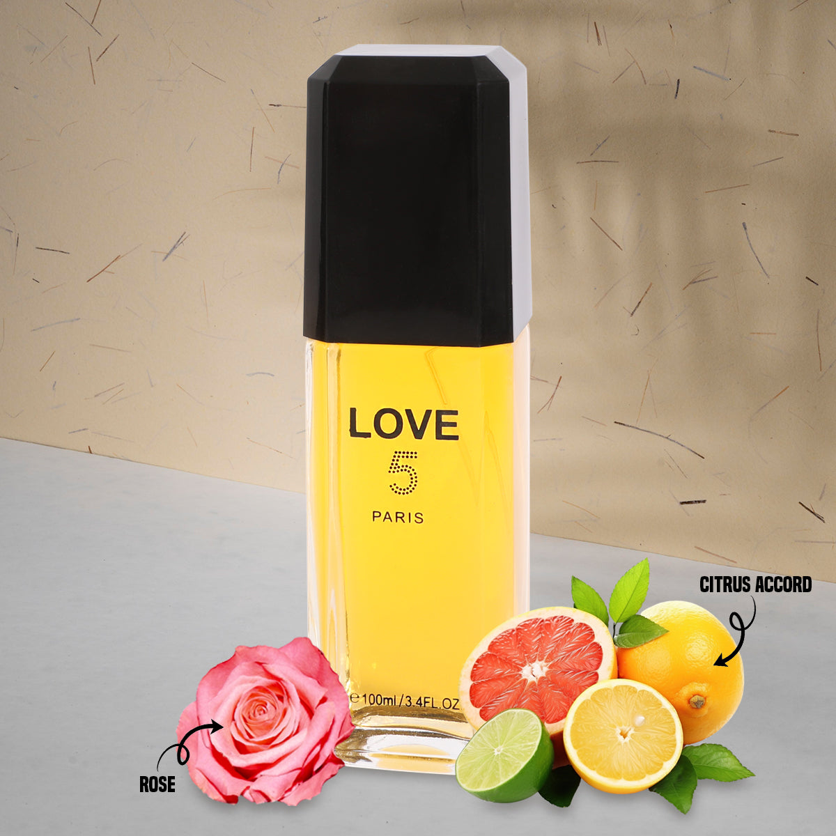 Love 5 Paris Spray Perfume Eau De Parfum For Women - 100ML/3.4 FL.OZ.