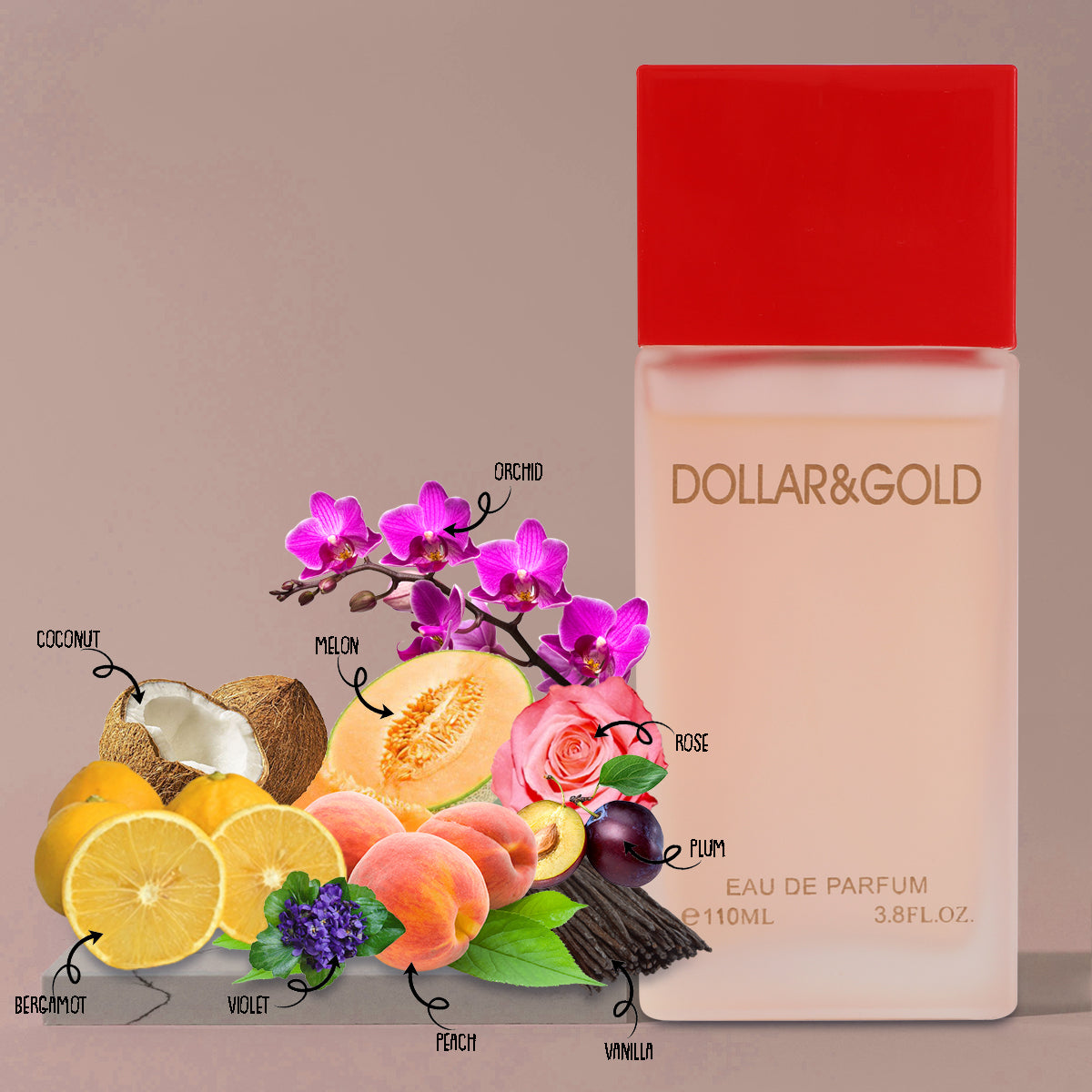 Dollar & Gold Spray Perfume Eau De Parfum For Women - 110ML/3.8 FL.OZ.