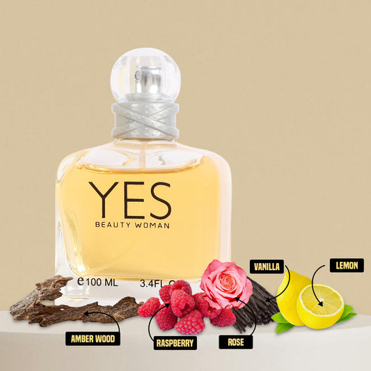 Yes Beauty Woman Spray Perfume Eau De Parfum For Women - 100ML/3.4 FL.OZ/3PCS
