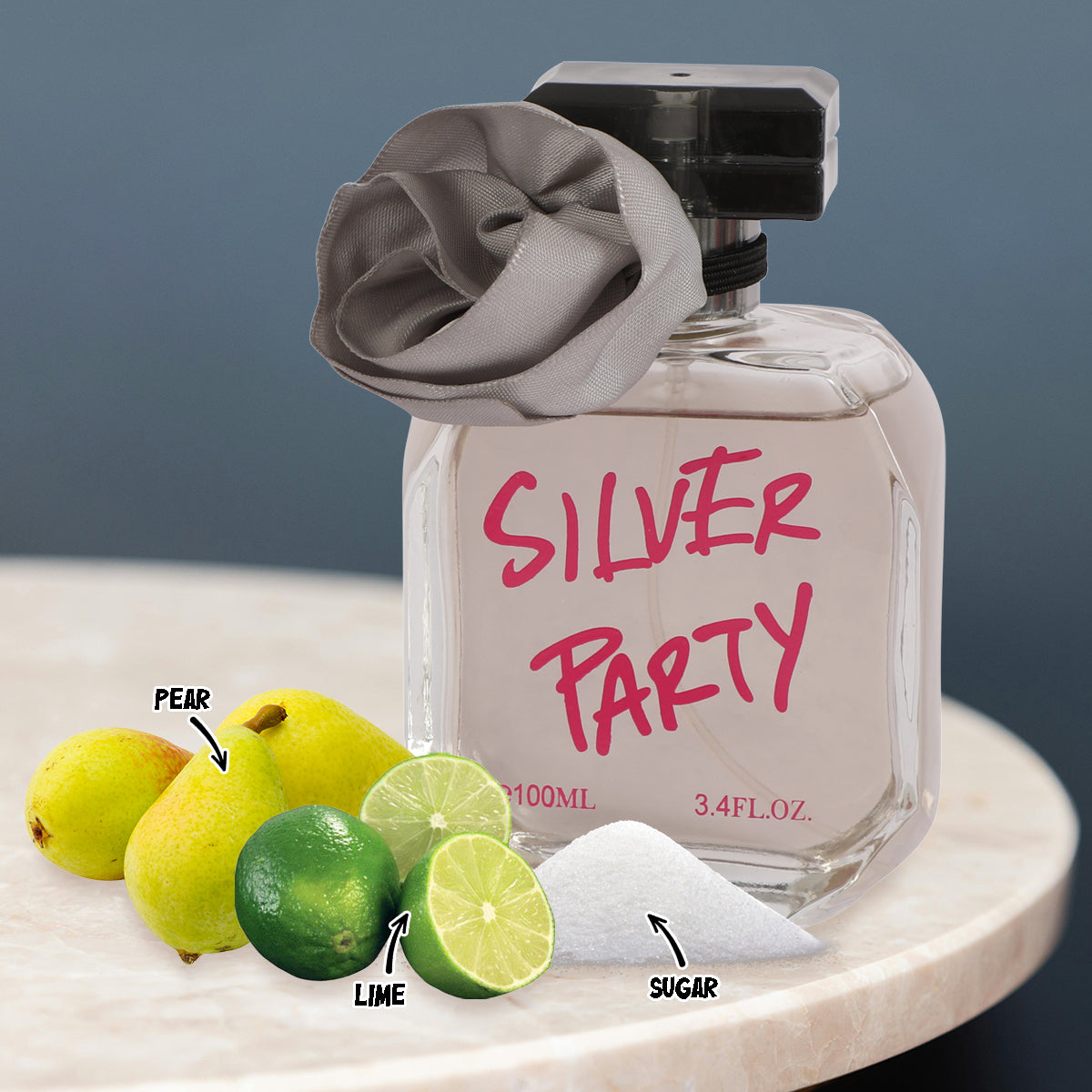 Silver Party Spray Perfume Eau De Parfum For Women - 100ML/3.4FL.OZ.