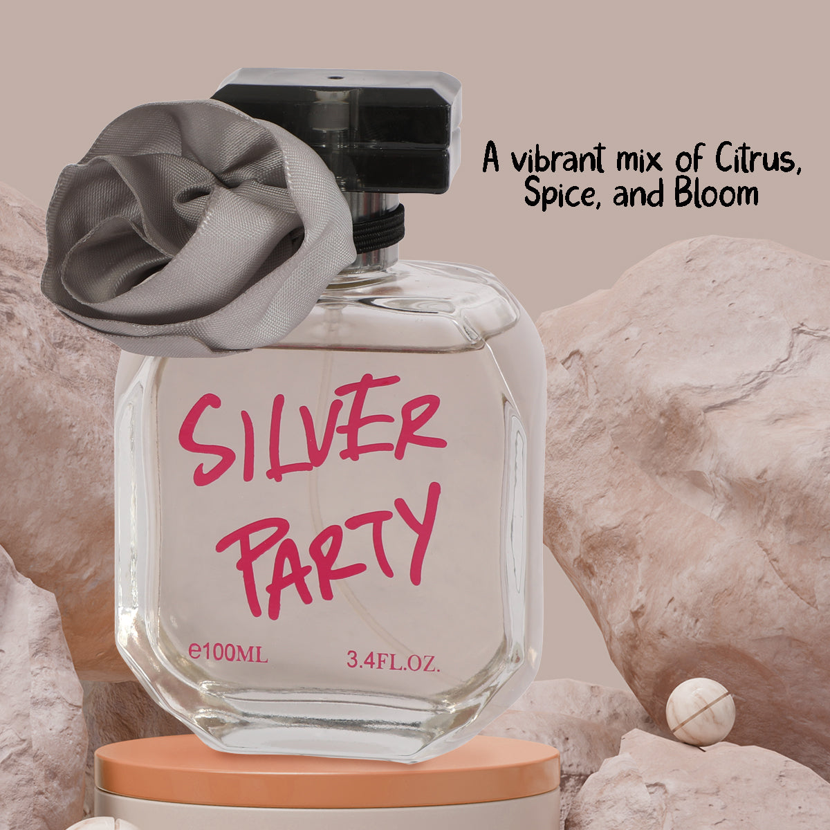 Silver Party Spray Perfume Eau De Parfum For Women - 100ML/3.4FL.OZ.